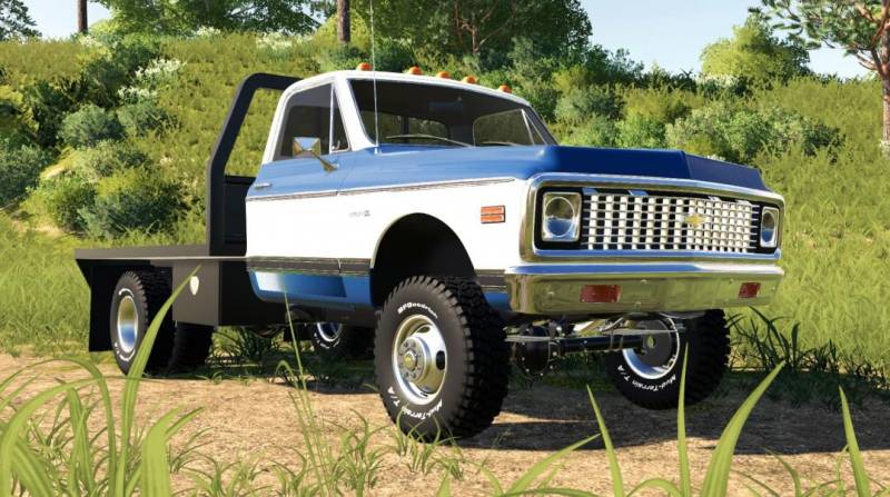 FS19 1971 CHEVY C30 FLATBED V1 0 0 0 Farming Simulator 19 17 22