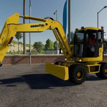 FS19 KOMATSU PW98 V1 0 0 0 Farming Simulator 19 17 22 Mods FS19