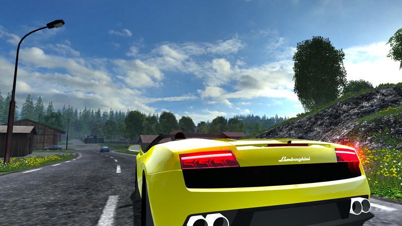 Car simulator lamborghini