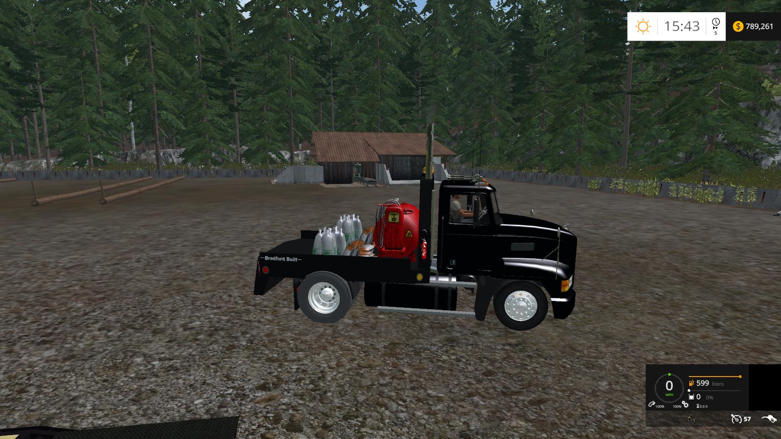 MACK SINGLE AXLE FLATBED ALUMINUIM WHEELS V2.0 • Farming simulator 19 ...