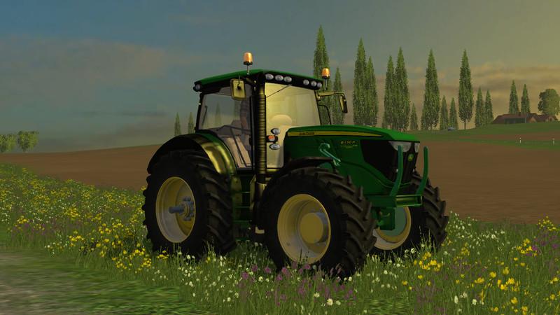 JOHN DEERE 6130R V1.0 WHASHABLE FRONT LOADER • Farming simulator 19, 17 ...