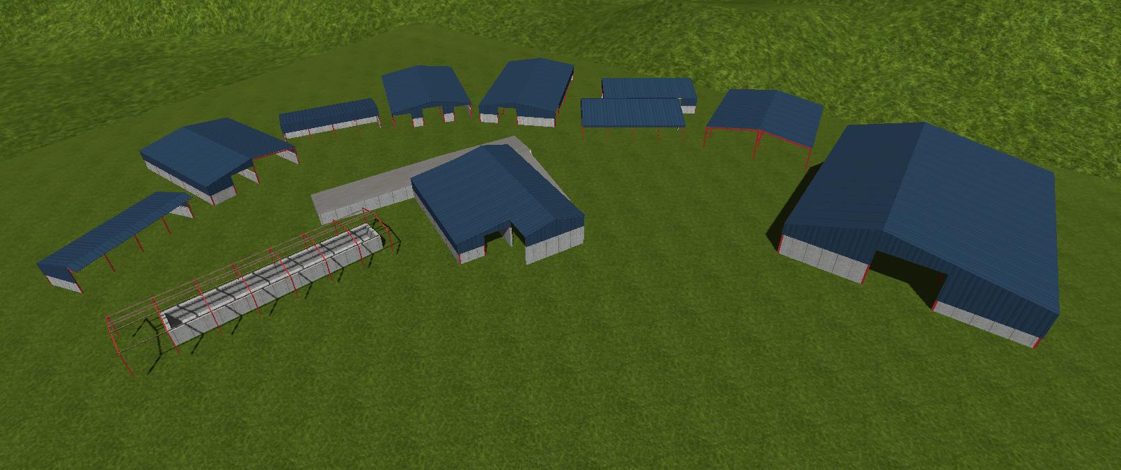 Mod fs15 ангары