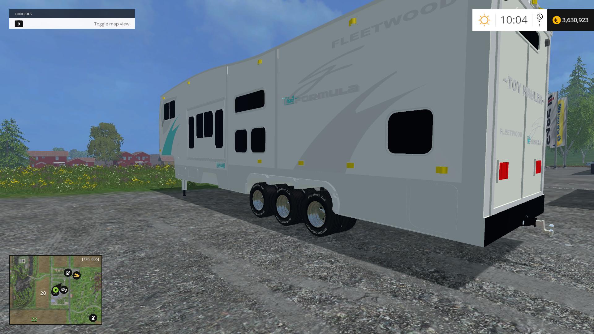 TOYHAULER CAMPER V1.0 • Farming simulator 19, 17, 22 mods | FS19, 17 ...