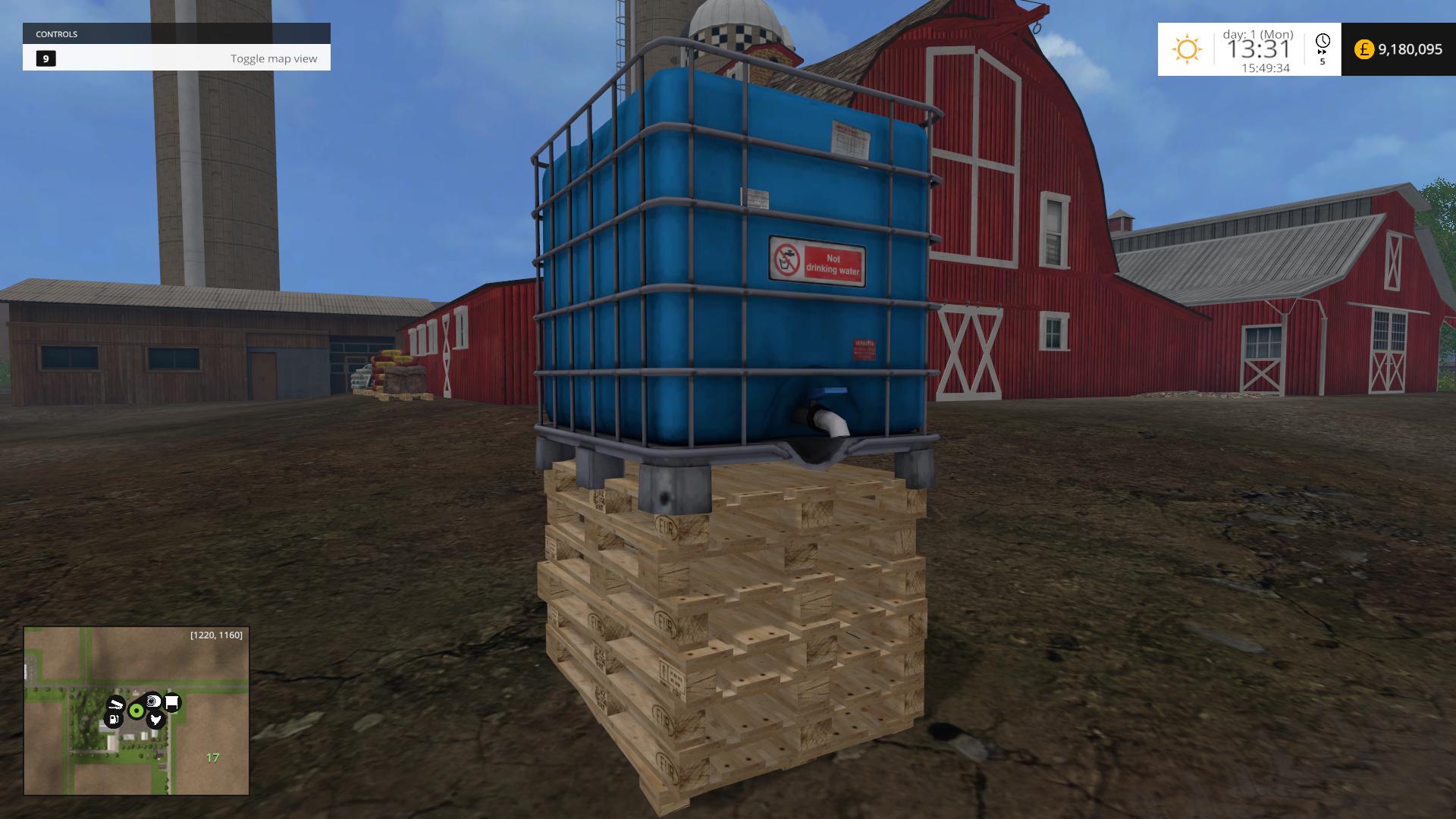 Placeable Ibc Tank With Water Trigger • Farming Simulator 19 17 15 1428