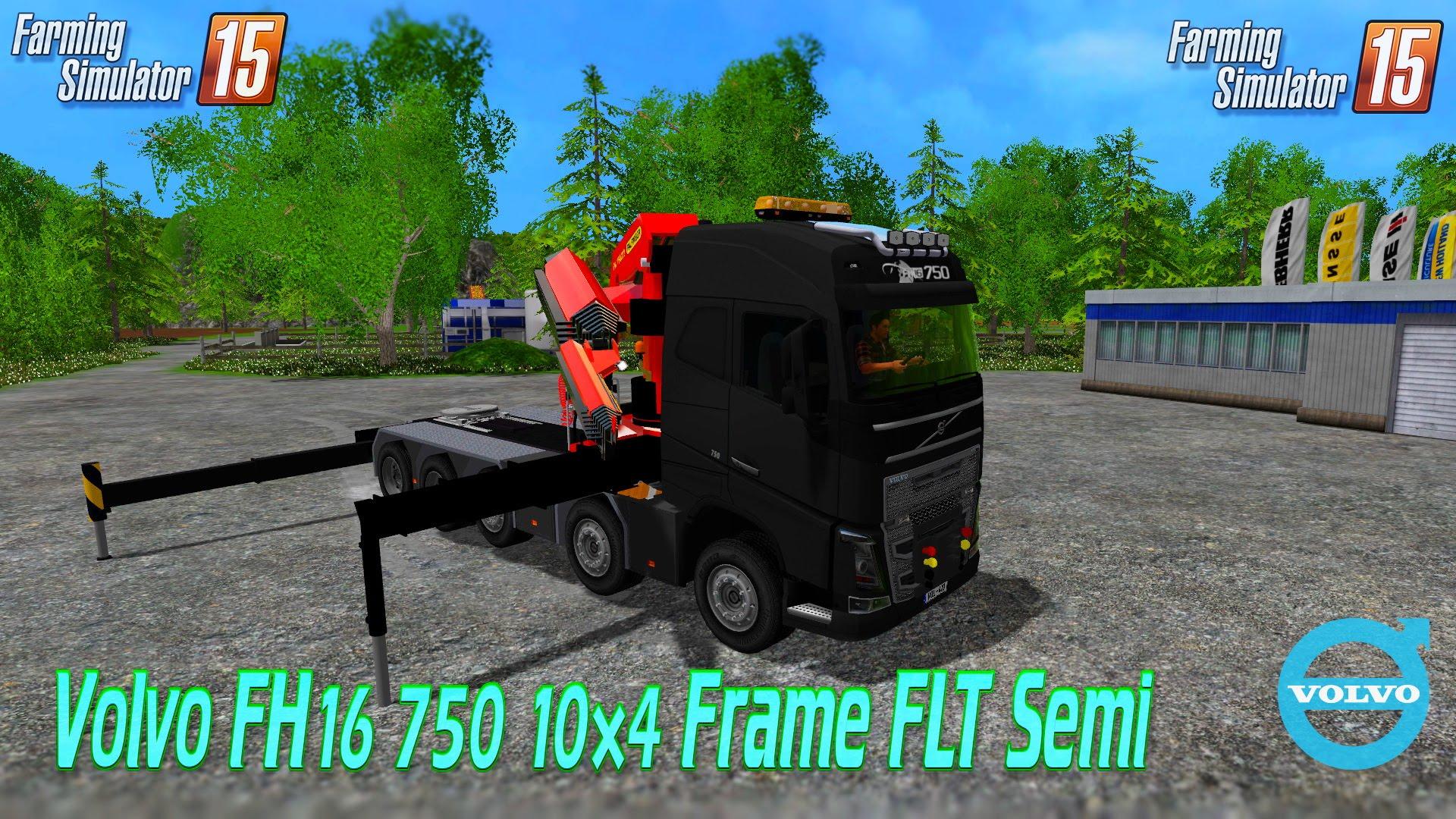 VOLVO FH16 750 10X4 FRAME FLT SEMI V2.0 • Farming simulator 19, 17, 22 mods