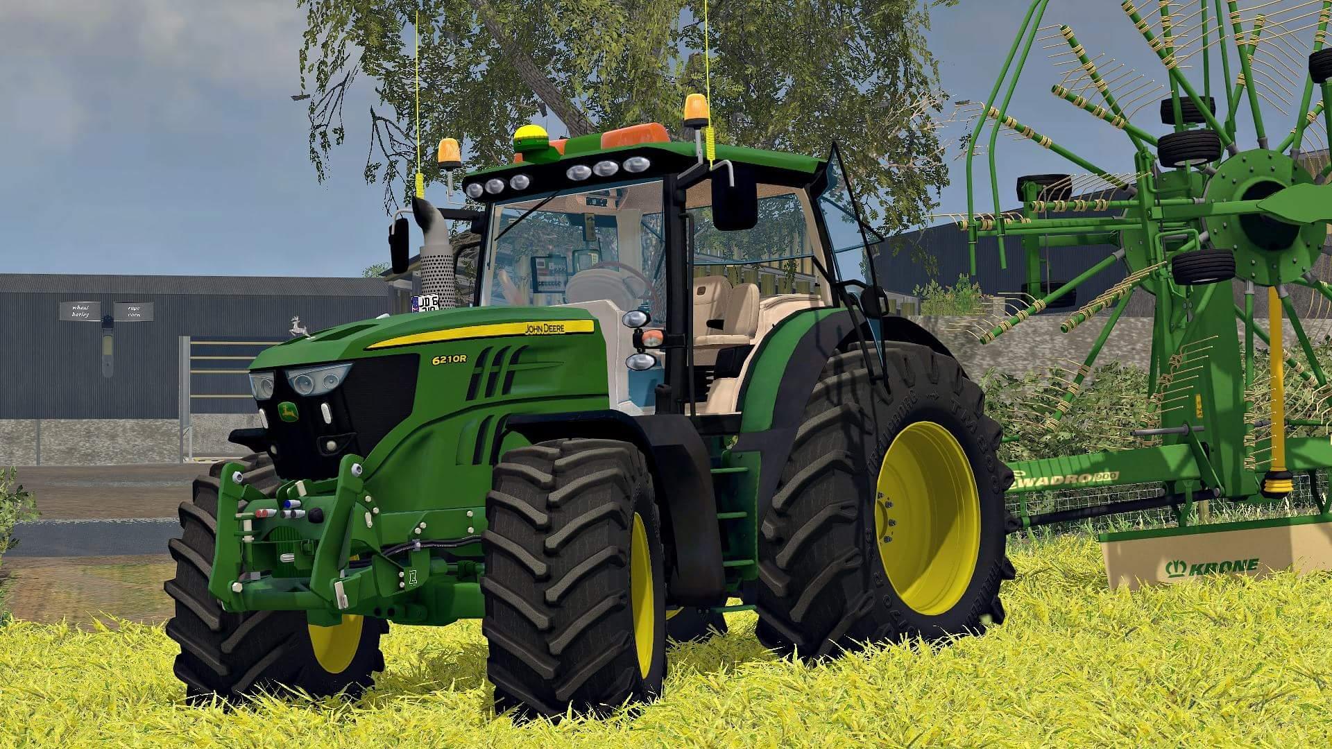 JOHN DEERE 6210R V2 • Farming simulator 19, 17, 22 mods | FS19, 17, 22 mods