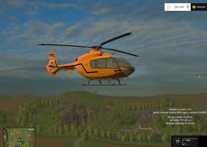 MEDEVAC BUNDESWEHR [EC135] V1.0 • Farming simulator 19, 17, 15 mods ...