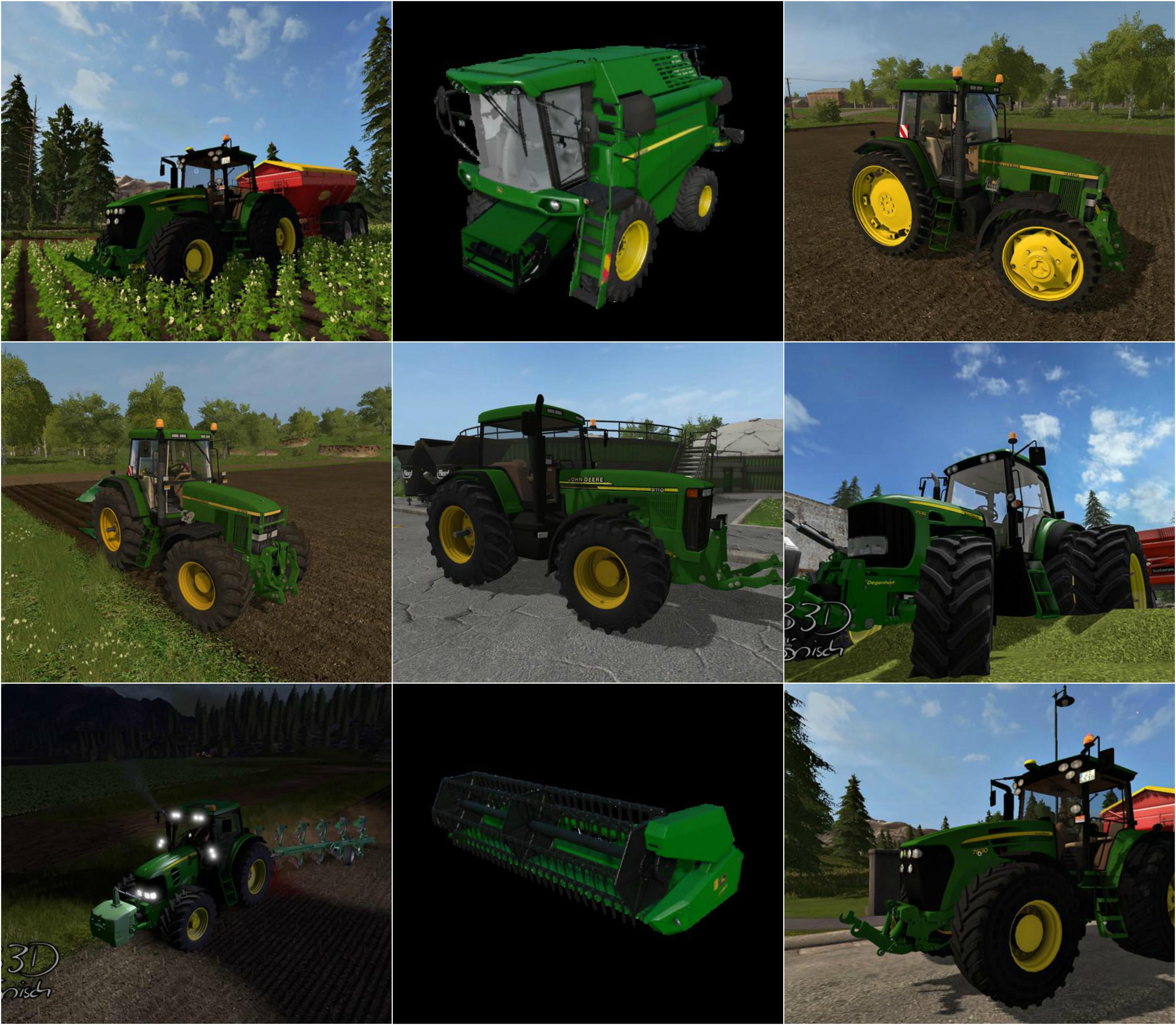 farming simulator 19 all john deere tractors