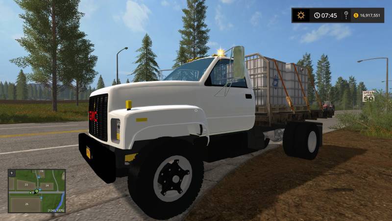 FS17 GMC TOPKICK FLATBED V1.0 • Farming simulator 19, 17, 22 mods ...