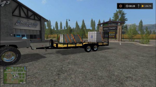 FS17 DUAL AXLE UTILITY TRAILER V1 • Farming simulator 19, 17, 22 mods ...