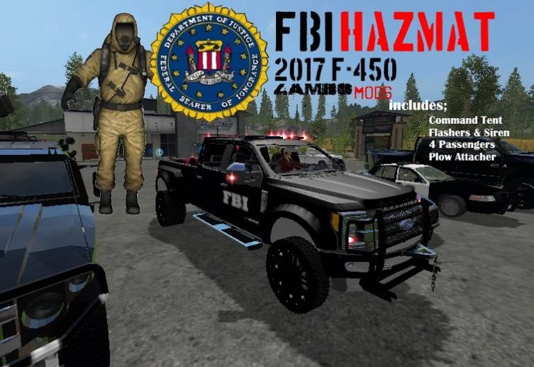 FS17 FBI HAZMAT F-450 TRUCK V1.0 • Farming simulator 19, 17, 22 mods ...