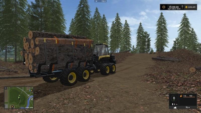 FS17 PONSSE BUFFALO LOG TRANSPORTER V1.0 • Farming simulator 19, 17, 22 ...