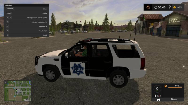 FS17 ESCALADE POLICE SUV V1.0 • Farming simulator 19, 17, 22 mods ...