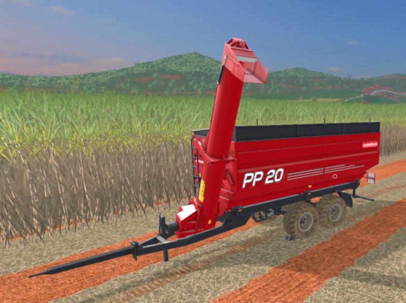 fs19 sugarcane harvester trailer mod