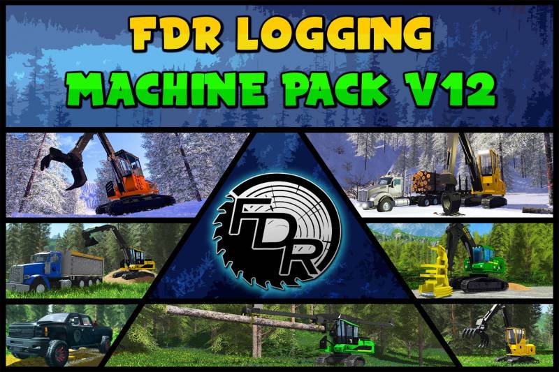 Fs17 Fdr Logging V12 Machine Pack • Farming Simulator 19 17 22 Mods 9486