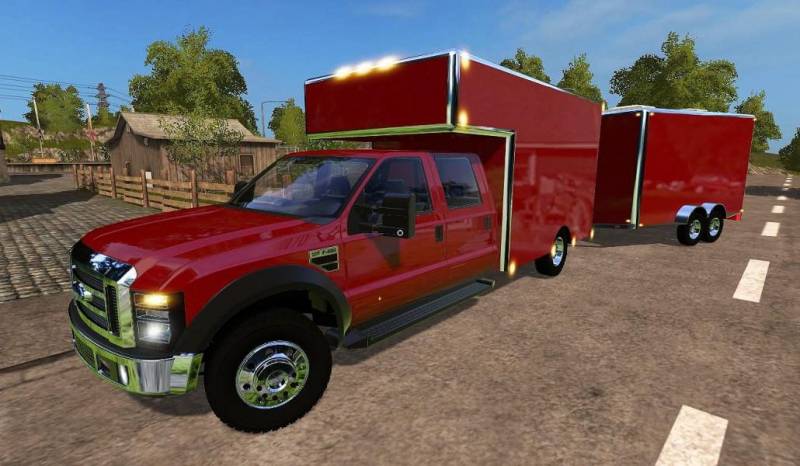 Fs17 Ford F450 Utility Truck Trailer V10 • Farming Simulator 19 17 22 Mods Fs19 17 22 Mods 2815