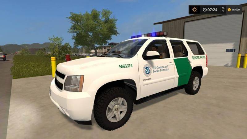 FS17 US BORDER PATROL TAHOE V1.0 • Farming simulator 19, 17, 22 mods ...