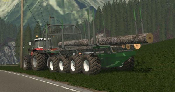 FS17 JOHN DEERE TIMBER TRAILER V1.18 • Farming simulator 19, 17, 22 ...