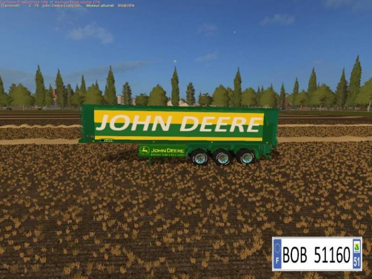 Fs17 John Deere Trailer Bulk By Bob51160 • Farming Simulator 19 17 22 Mods Fs19 17 22 Mods 4800