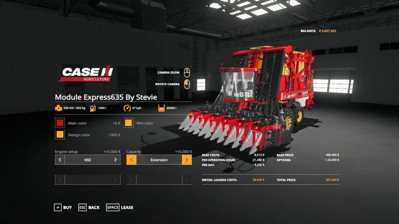 Fs19 Case Module Express 635 By Stevie • Farming Simulator 19 17 22 Mods Fs19 17 22 Mods 2893