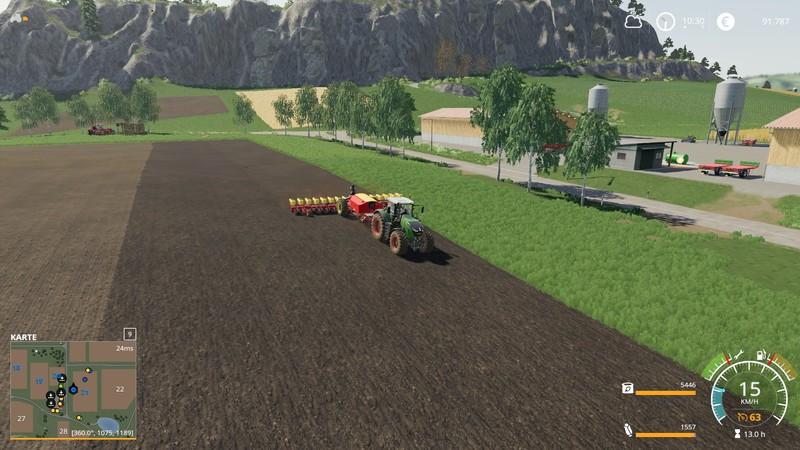 farming simulator 19 how to fill vaderstad tempo l 16