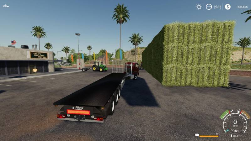 Fs19 Fliegl Flatbed Squarebale Autoload V1 0 0 3 • Farming Simulator 19