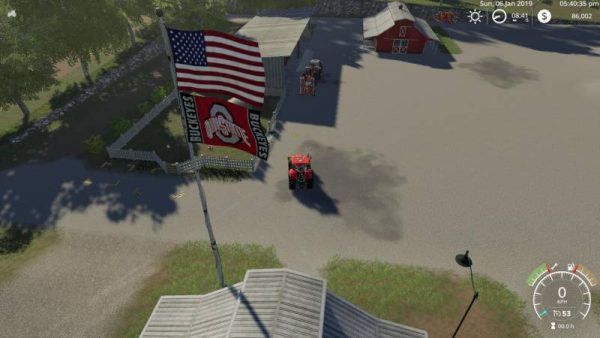 Fs19 Usa Above Ohio Buckeyes Flag Usa V1000 • Farming Simulator 19 17 22 Mods Fs19 17 0749