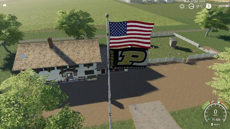 Fs19 Usa Above Purdue Boilermaker Flag V1000 • Farming Simulator 19 17 22 Mods Fs19 17 1855