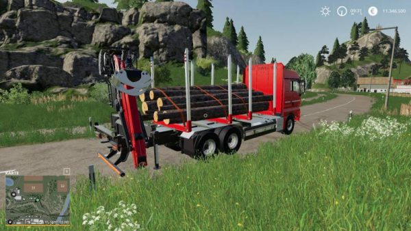 Fs19 Man Forst Lkw With Autoload Wood V20 • Farming Simulator 19 17 9466