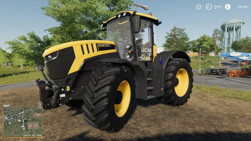 FS19 JCB FASTRAC 8000 CUSTOMIZABLE V1.0 • Farming simulator 19, 17, 22 ...