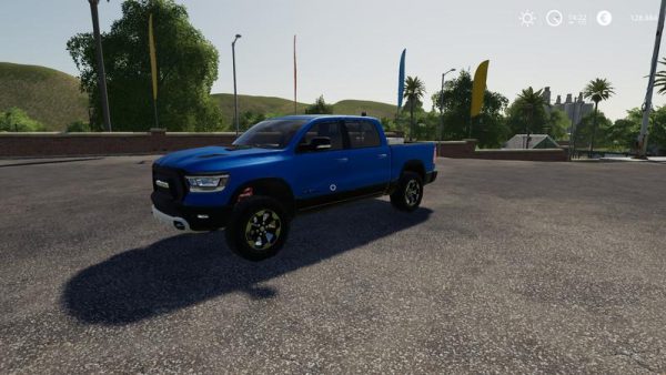 FS19 DODGE RAM 1500 BLUE FLASHING BEACON V1.0 • Farming simulator 19 ...