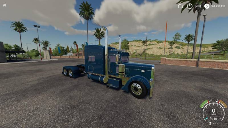 FS19 PETERBILT 379 BLUE RED GREEN V1.0 • Farming simulator 19, 17, 22 ...