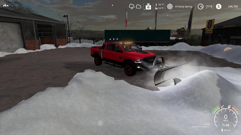 FS19 DODGE POWER WAGON PLOW V1.0 • Farming simulator 19, 17, 22 mods ...