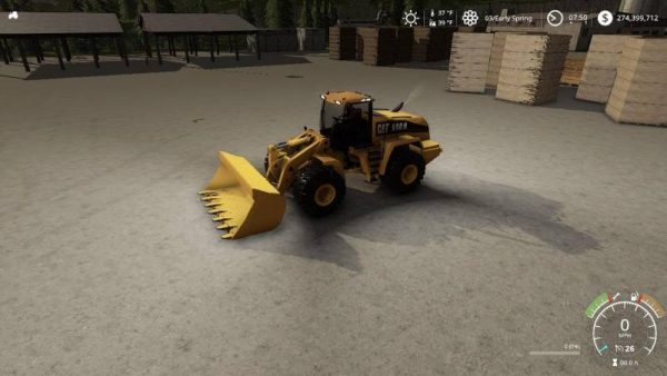 FS19 CAT FRONT LOADER V1.0 • Farming simulator 19, 17, 22 mods | FS19 ...