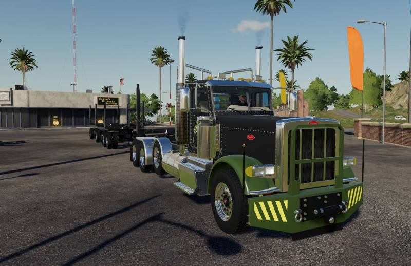 FS19 PETERBILT 389 POLE TRUCK V1.0 • Farming simulator 19, 17, 22 mods ...