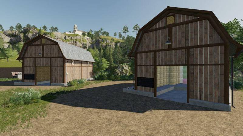 FS19 BALE STORAGE BARNS V1.0.0.0 • Farming simulator 19, 17, 22 mods ...