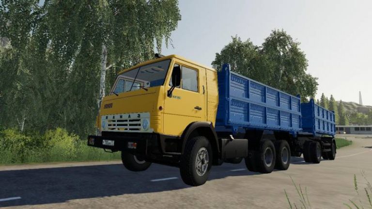 FS19 KAMAZ 55102 & NEFAZ 8560 V1.2 • Farming simulator 19, 17, 22 mods ...