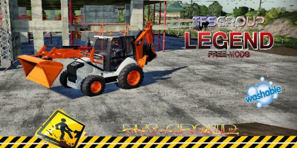 FS19 BACKHOE LOADER 420F2 POLIMIX V1.5 • Farming simulator 19, 17, 22 ...