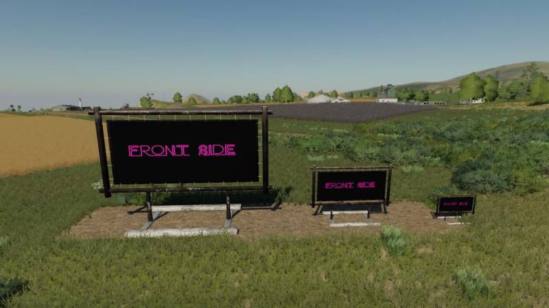 Fs19 Billboard Sign Prefab V1000 • Farming Simulator 19 17 22 Mods Fs19 17 22 Mods 1627