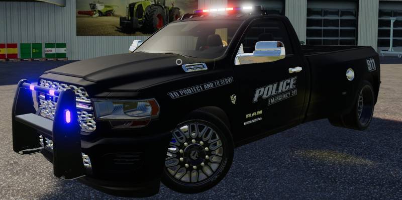 FS19 DODGE HELL TRUCK POLICE EDITION V1.0 • Farming simulator 19, 17 ...