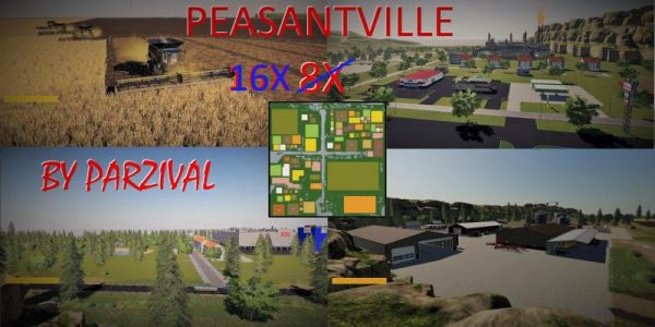 FS19 PEASANTVILLE 2 16X PRODUCTION V1.8 • Farming simulator 19, 17, 22 ...