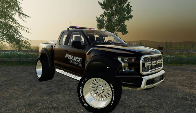 FS19 2017 FORD RAPTOR POLICE EDITION V1.0 • Farming simulator 19, 17 ...