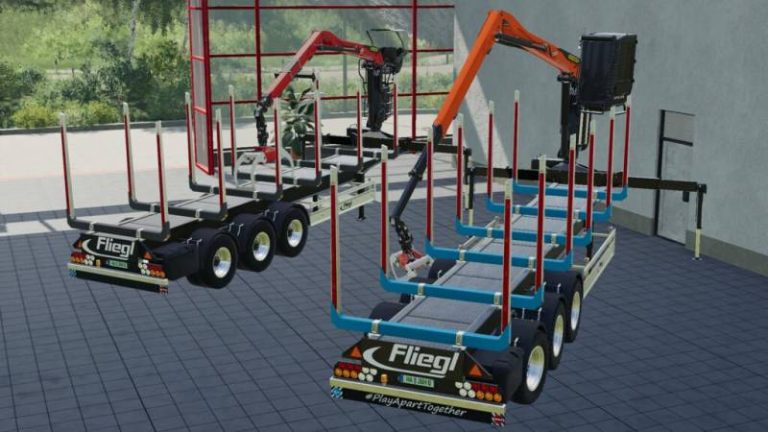 FS19 FLIEGL TIMBER-RUNNER Z-CRANE PACK V1.0.0.0 • Farming simulator 19 ...