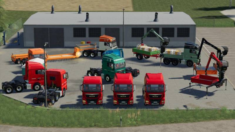 FS19 MAN TGX SEMI-TRUCK PACK V1.0.0.0 • Farming simulator 19, 17, 22 ...