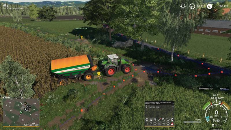 FS19 BERGISCH LAND - AUTODRIVE KURS V1.0.0.0 • Farming simulator 19, 17 ...