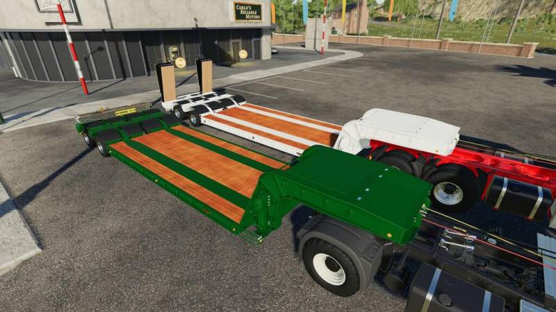 FS19 LOWLOADER WITH 16 WHEELS V1.0.0.0 • Farming simulator 19, 17, 22 ...