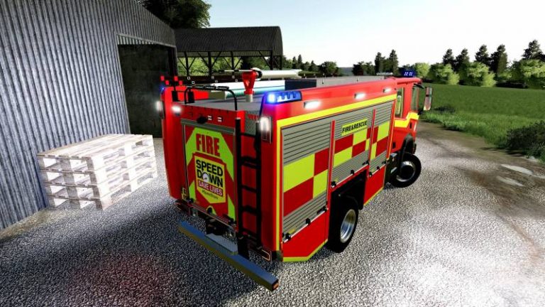 FS19 SCANIA UK FIRE ENGINE V1.0 • Farming simulator 19, 17, 22 mods ...