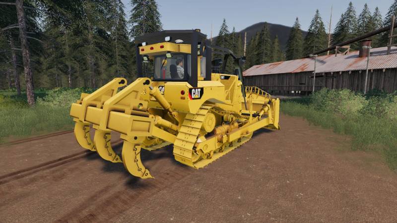 FS19 CAT D8-T WITH TRIRIPPER V1.2 • Farming simulator 19, 17, 22 mods ...