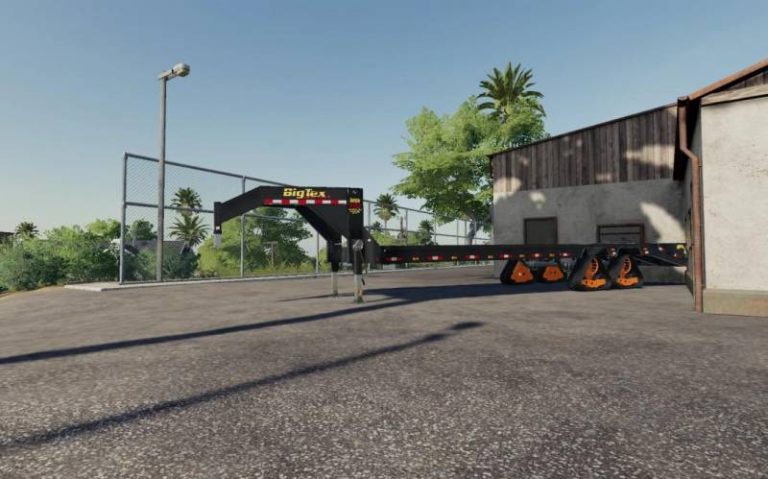 BIGTEX TRAILER WITH TRACKS V1.0.0.0 • Farming simulator 19, 17, 22 mods ...