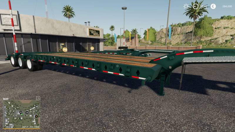 FS19 LOAD KING 50 TON OILFIELD TRAILER W/JEEP AND BOOSTER V1.0 ...